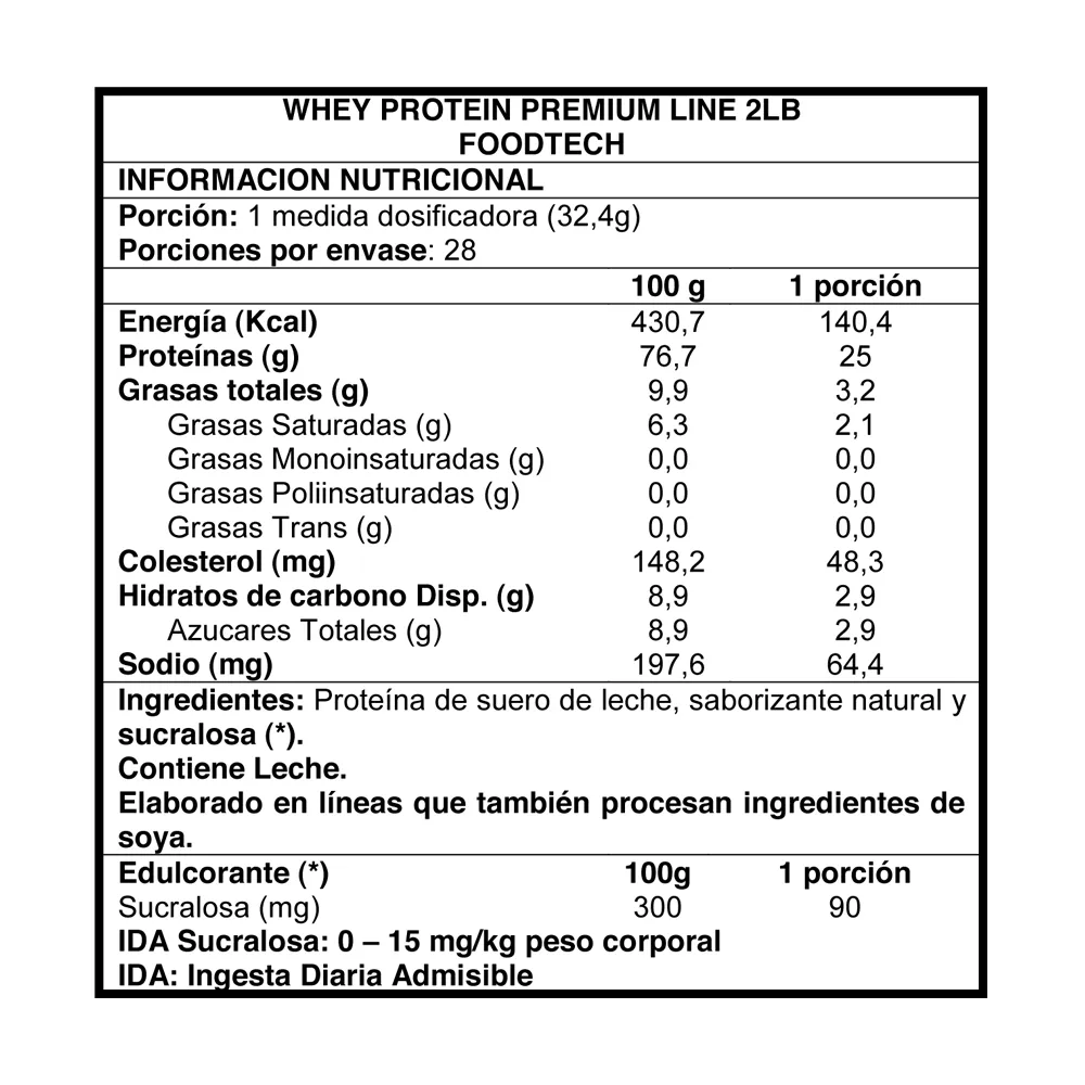 100% Whey Protein Premium Line 2 lbs